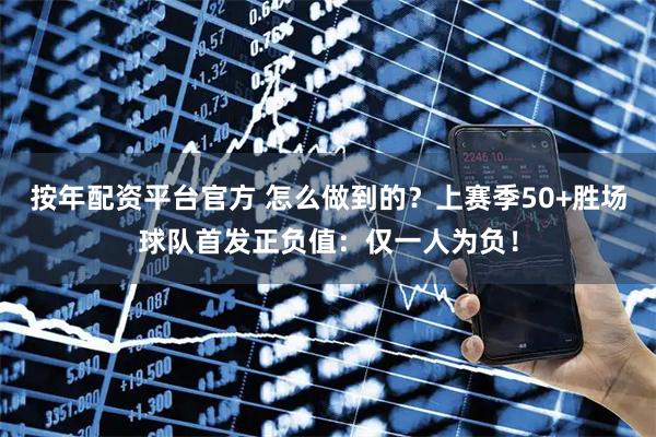 按年配资平台官方 怎么做到的？上赛季50+胜场球队首发正负值：仅一人为负！